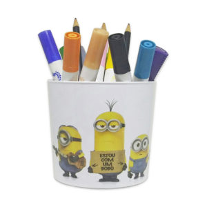porta lápis personalizado para as atividades de férias