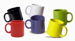 Caneca reta colorida (300 ml)