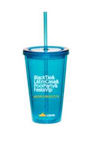 Copo com tampa e canudo (550ml)