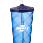 Copo espiral com tampa e canudo (600 ml)