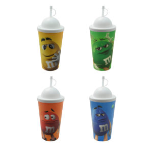 Copo 3D com tampa e canudo (500ml / 750ml /1L)