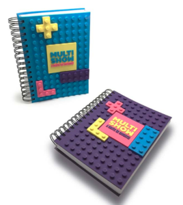 Caderno Lego emborrachado