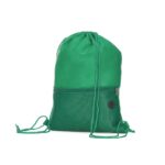 Sacochila com bolso e saída para fone