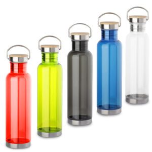 Garrafa plástica com tampa de aço (800ml)