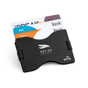 Porta cartões em alumínio com RFID