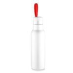 Garrafa térmica inox fosca branca com alça cores (500ml)
