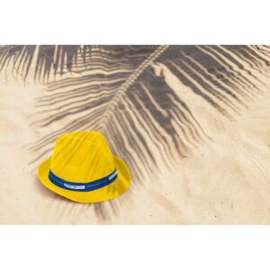 Chapéu de palha com fita personalizada