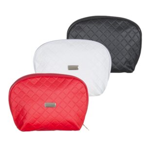 Necessaire Couro Matelassê Redonda