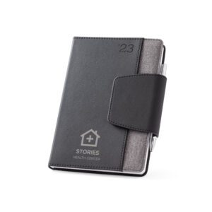 Agenda A5 bolso frontal com fecho
