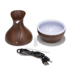 Umidificador Ultrassônico Madeira e Led