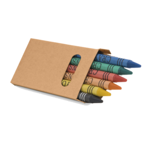 Caixa 6 gizes de cera