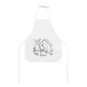 Avental de infantil para colorir