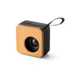 Mini caixa de som em bambu