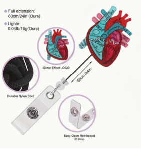 Suporte De Crachá Retrátil