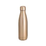 Garrafa em aço inox acabamento mate metálico