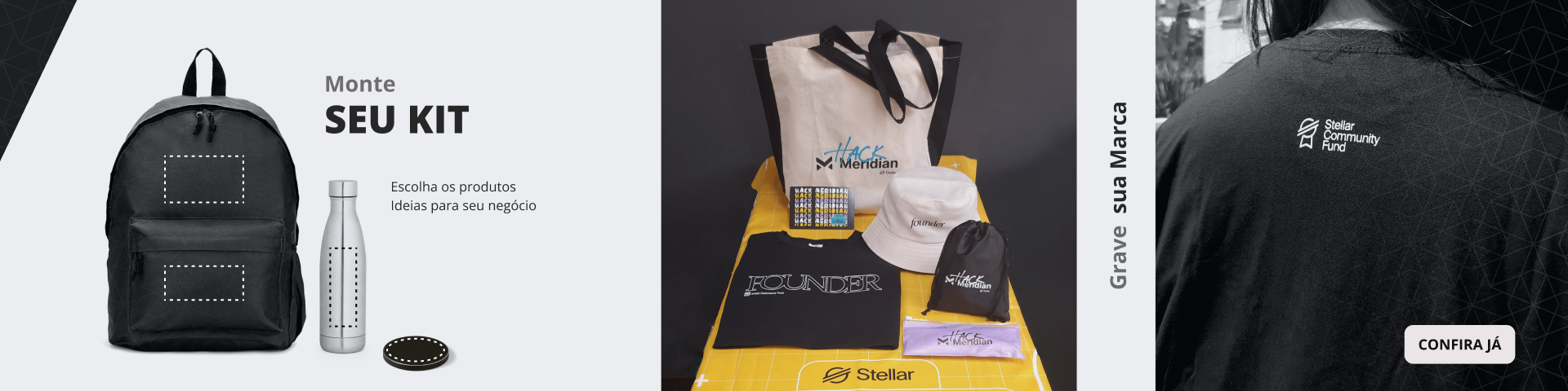 Crie experiências únicas com a opção Monte seu Kit. Escolha os produtos que melhor representam sua marca e desenvolva kits corporativos personalizados para eventos, campanhas promocionais, onboarding, ações de relacionamento e datas comemorativas. Combine brindes, embalagens e personalizações em um único projeto estratégico. Com a Promofy, você monta kits exclusivos que fortalecem o branding, aumentam o valor percebido e criam conexões memoráveis com clientes, colaboradores e parceiros.