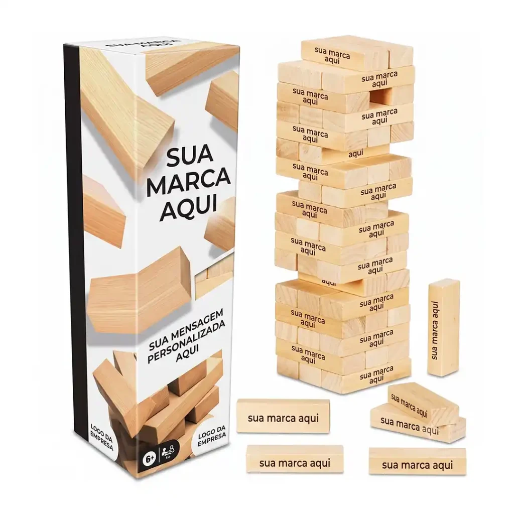 Torre Bockout – Empilha & Desmonta Personalizada