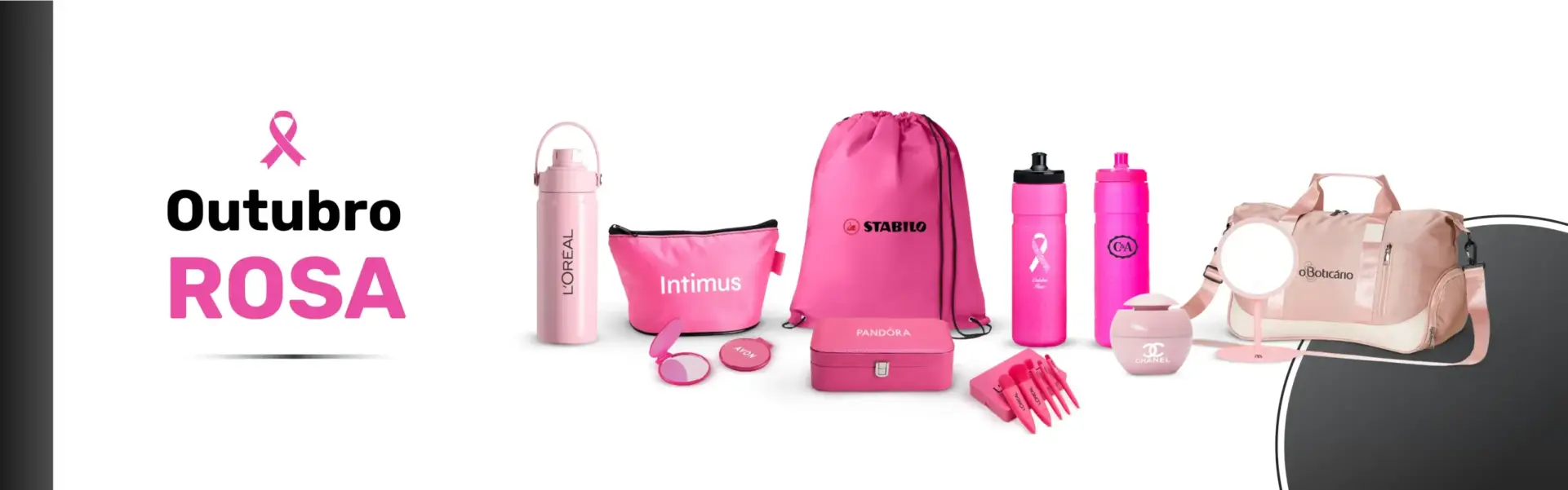 Outubro Rosa: Conscientize e Apoie com Brindes Personalizados  No mês de Outubro Rosa, a conscientização sobre a prevenção e o combate ao câncer de mama ganha destaque em todo o mundo. Este é o momento ideal para empresas reforçarem seu compromisso com a saúde e bem-estar das mulheres, promovendo ações de apoio e educação. A distribuição de brindes personalizados, como camisetas, laços rosas, canecas e squeeze, é uma maneira eficaz de engajar colaboradores, clientes e parceiros, além de sensibilizar sobre a importância do diagnóstico precoce.  Ao escolher brindes corporativos relacionados ao Outubro Rosa, sua empresa também fortalece sua identidade de marca com responsabilidade social, demonstrando preocupação com causas relevantes. Personalizar esses itens com o logo da sua empresa e mensagens de conscientização é uma excelente forma de agregar valor, promover a saúde e aumentar o engajamento. Participe ativamente dessa campanha e ajude a disseminar a importância do autocuidado e da prevenção.